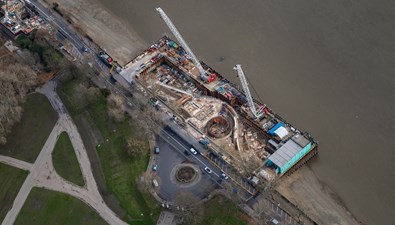 New images show changing shape of River Thames as super sewer project continues